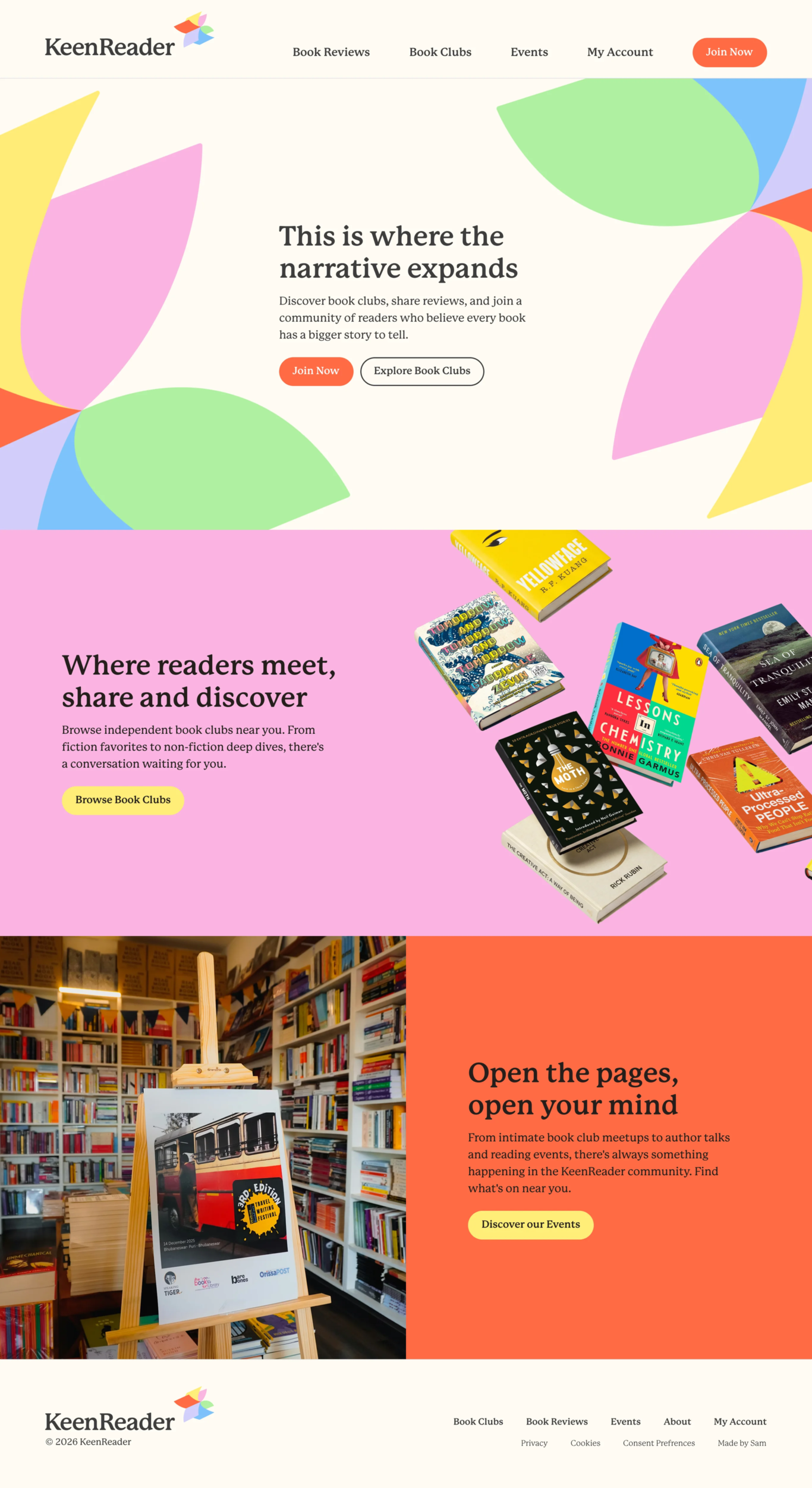 Screen grab from KeenReader website.